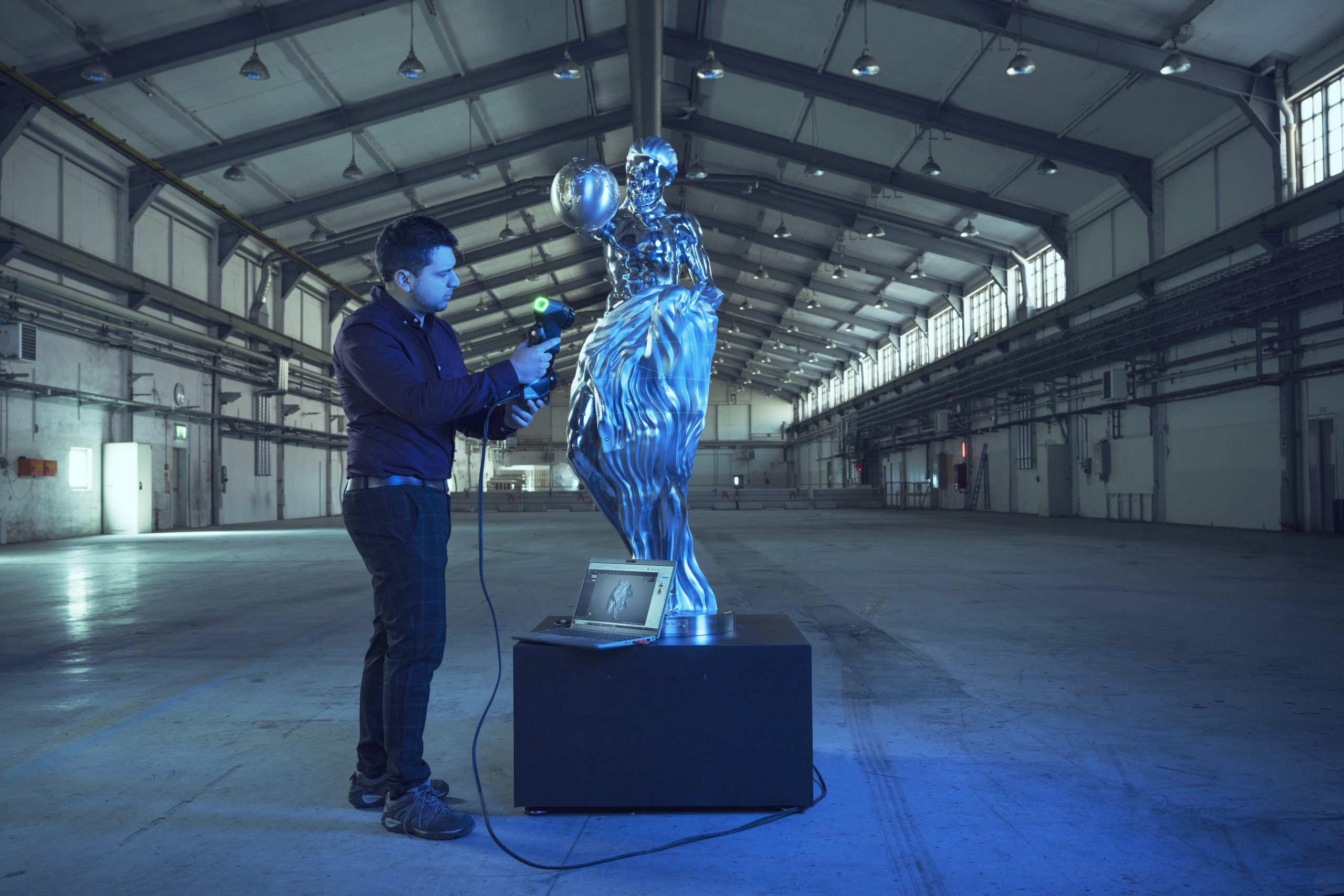 AI-Generated “Impossible Statue” Is a Dispassionate Steel Mess