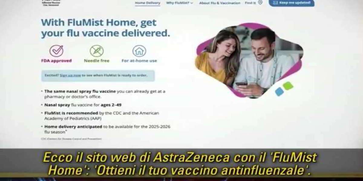 FluMist: spray nasale antinfluenzale che può essere ordinato online da casa.