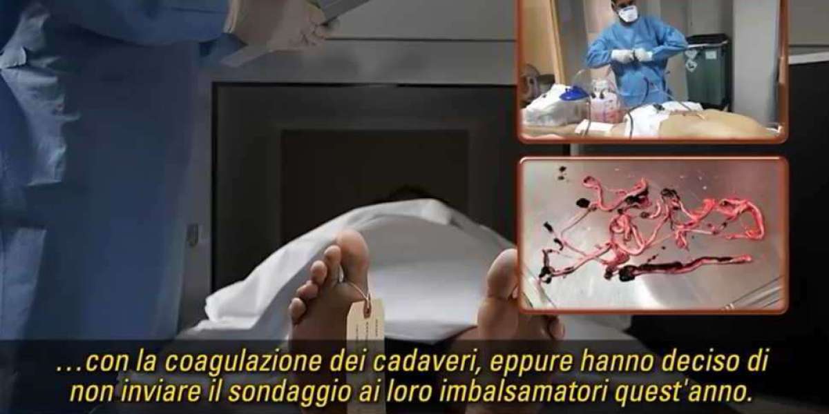 Coaguli fibrosi bianchi nei cadaveri di tutto il mondo.