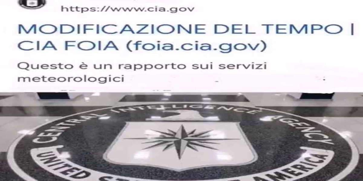 Report desecretati della cia sulla Geoingegneria sia su Cloud seeding